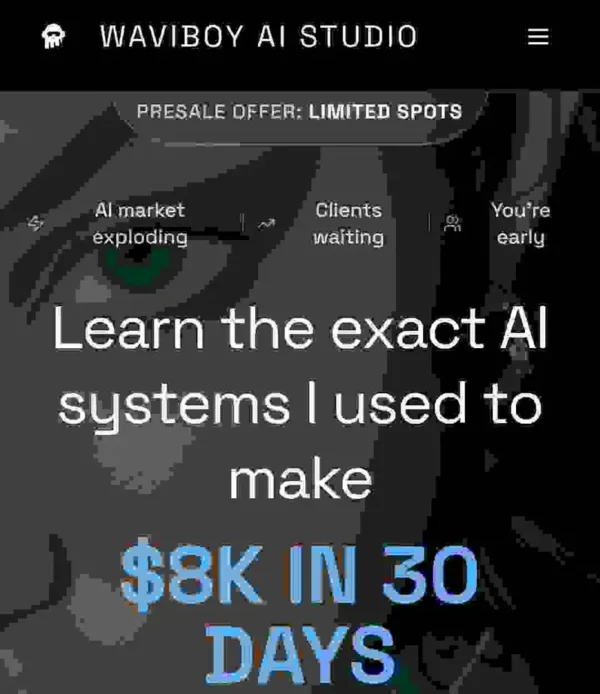 Waviboy AI Studio Course – Learn the exact AI systems
