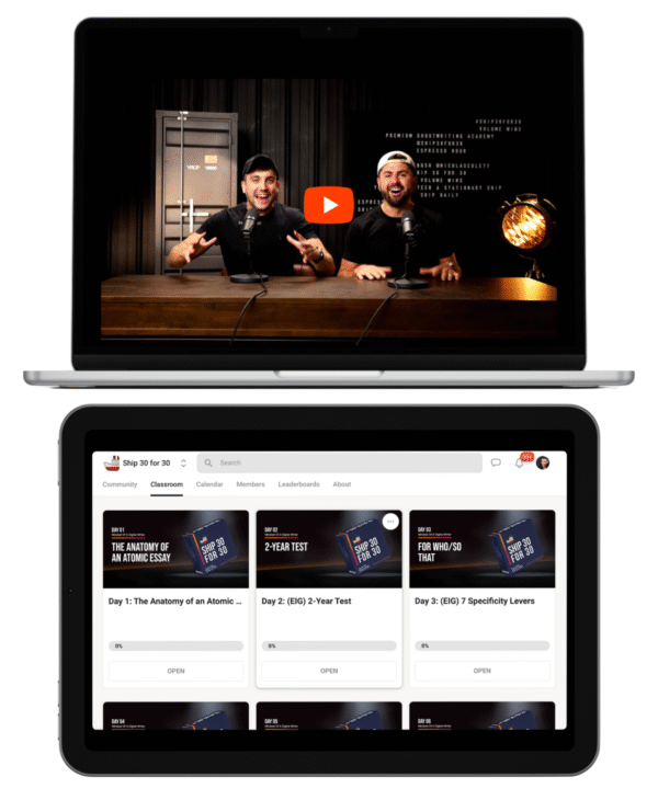 Dickie Bush and Nicholas Cole – Ship 30 for 30 Review + Bonus
