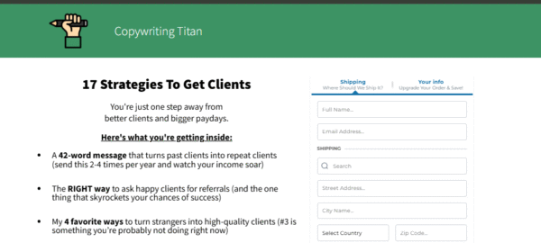 Copywriting Titan - 17 Strategies to Get Copywriting Clients NOW