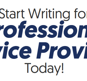 Michael Katz – How to Write for Professional Service Provider