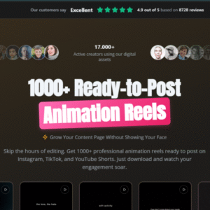 Reel Assets – 1000+ Ready-to-Post Animation Reels